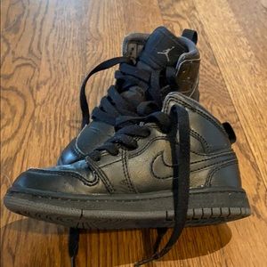 Black High Top Air Jordans